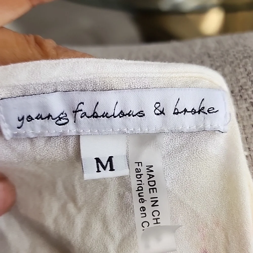 Young Fabulous &Broke Asymeteic Faux Wrap Tie Dye Dress Size Medium EUC - Picture 11 of 11